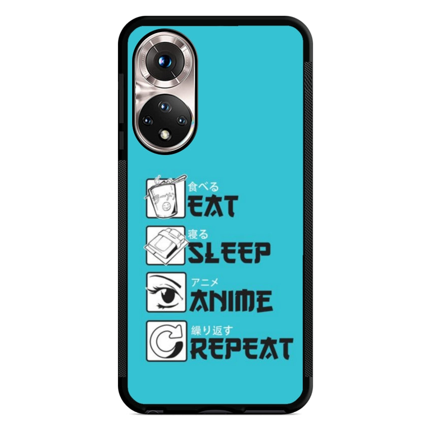 Cover IF15 Eat Sleep Anime Repeat - Huawei e Honor customall