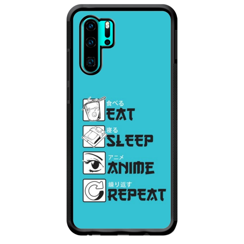 Cover IF15 Eat Sleep Anime Repeat - Huawei e Honor customall