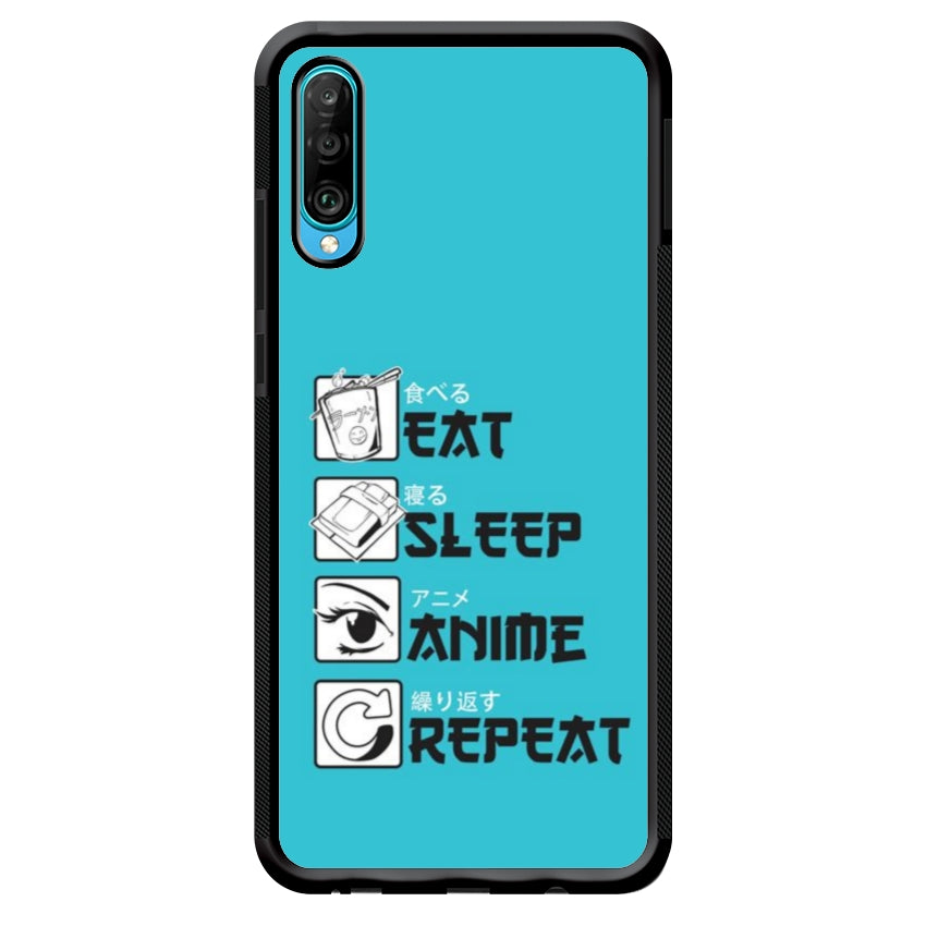 Cover IF15 Eat Sleep Anime Repeat - Huawei e Honor customall