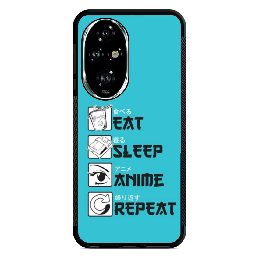 Cover IF15 Eat Sleep Anime Repeat - Huawei e Honor customall