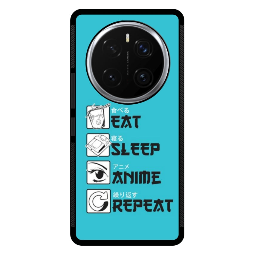 Cover IF15 Eat Sleep Anime Repeat - Huawei e Honor customall