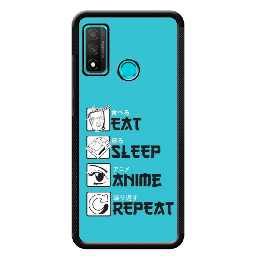 Cover IF15 Eat Sleep Anime Repeat - Huawei e Honor customall