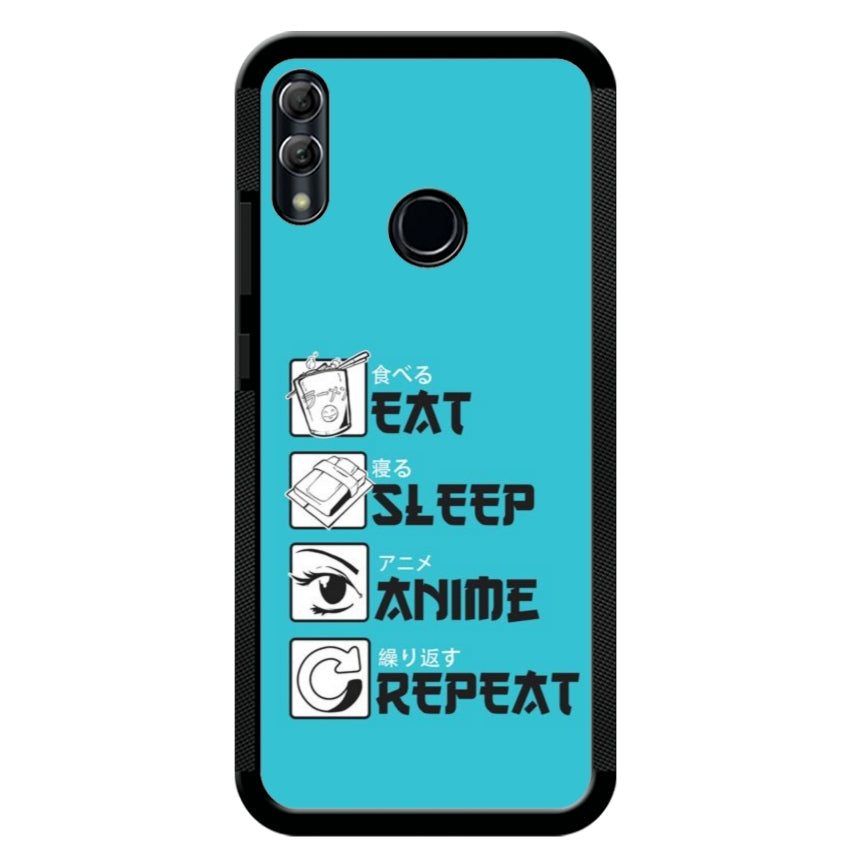Cover IF15 Eat Sleep Anime Repeat - Huawei e Honor customall
