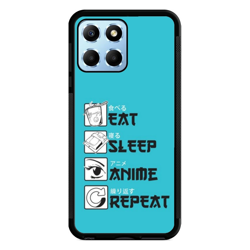 Cover IF15 Eat Sleep Anime Repeat - Huawei e Honor customall
