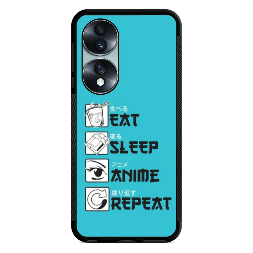 Cover IF15 Eat Sleep Anime Repeat - Huawei e Honor customall