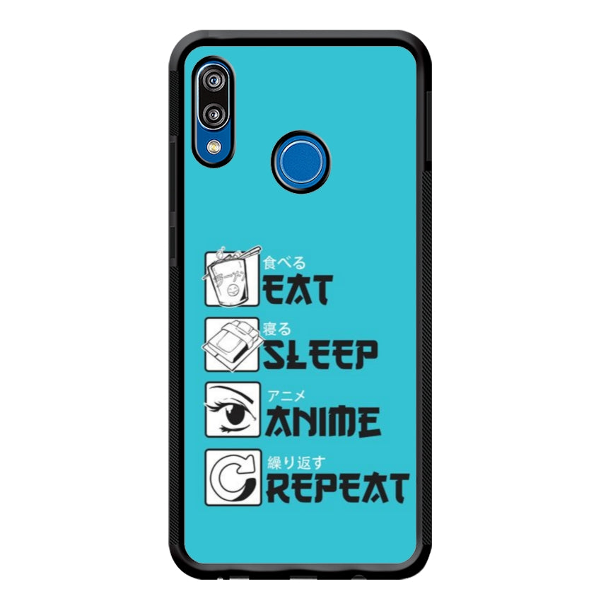 Cover IF15 Eat Sleep Anime Repeat - Huawei e Honor customall