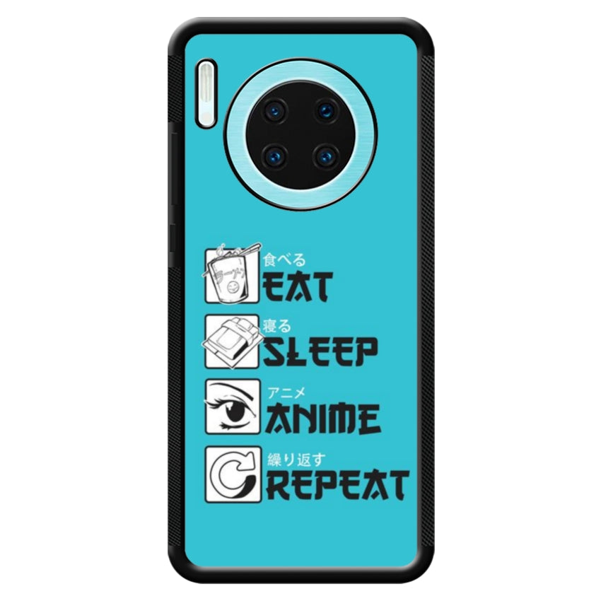 Cover IF15 Eat Sleep Anime Repeat - Huawei e Honor customall