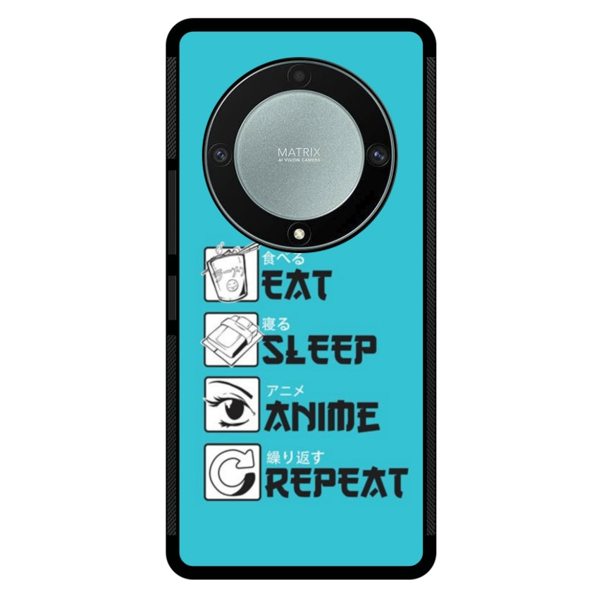 Cover IF15 Eat Sleep Anime Repeat - Huawei e Honor customall