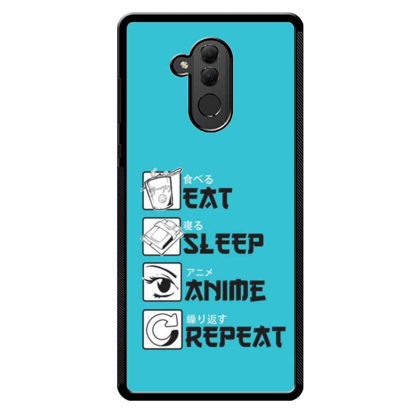 Cover IF15 Eat Sleep Anime Repeat - Huawei e Honor customall