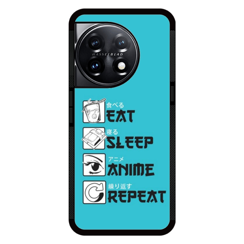 Cover IF15 Eat Sleep Anime Repeat - OnePlus e Nothing Phone customall