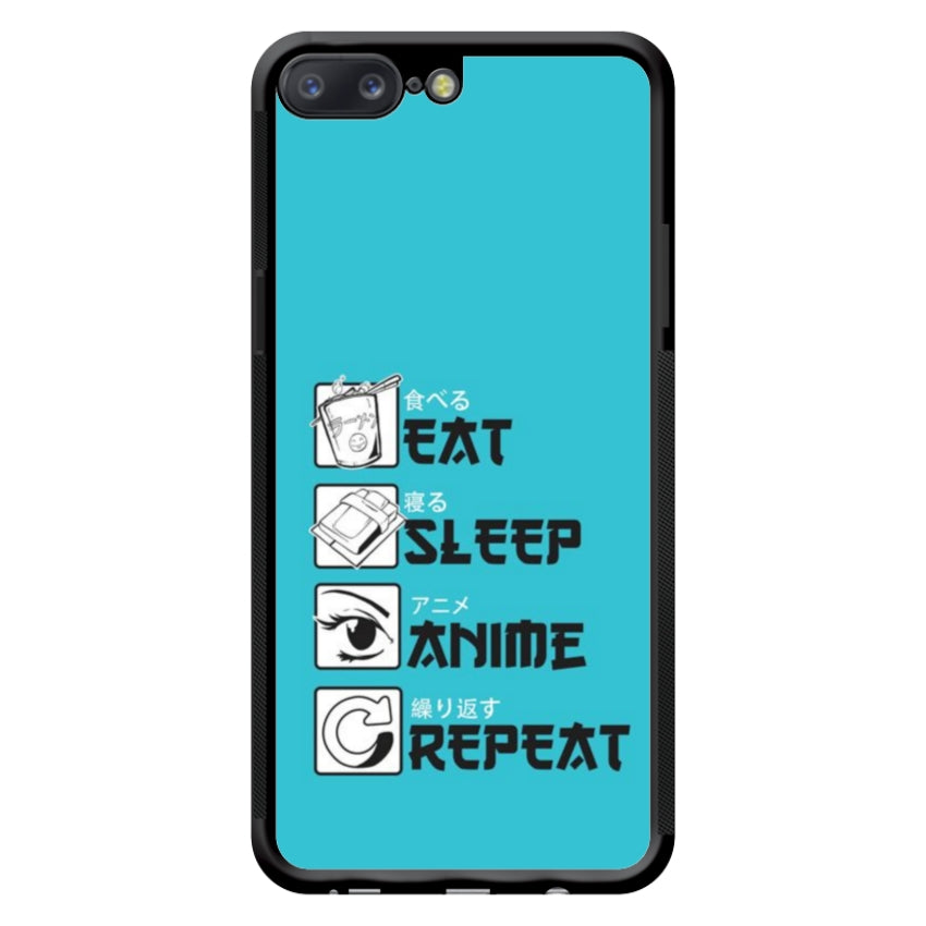 Cover IF15 Eat Sleep Anime Repeat - OnePlus e Nothing Phone customall