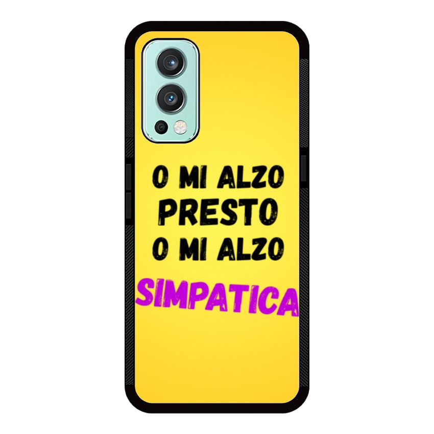 Cover o mi alzo presto o mi alzo simpatica - OnePlus e Nothing Phone customall