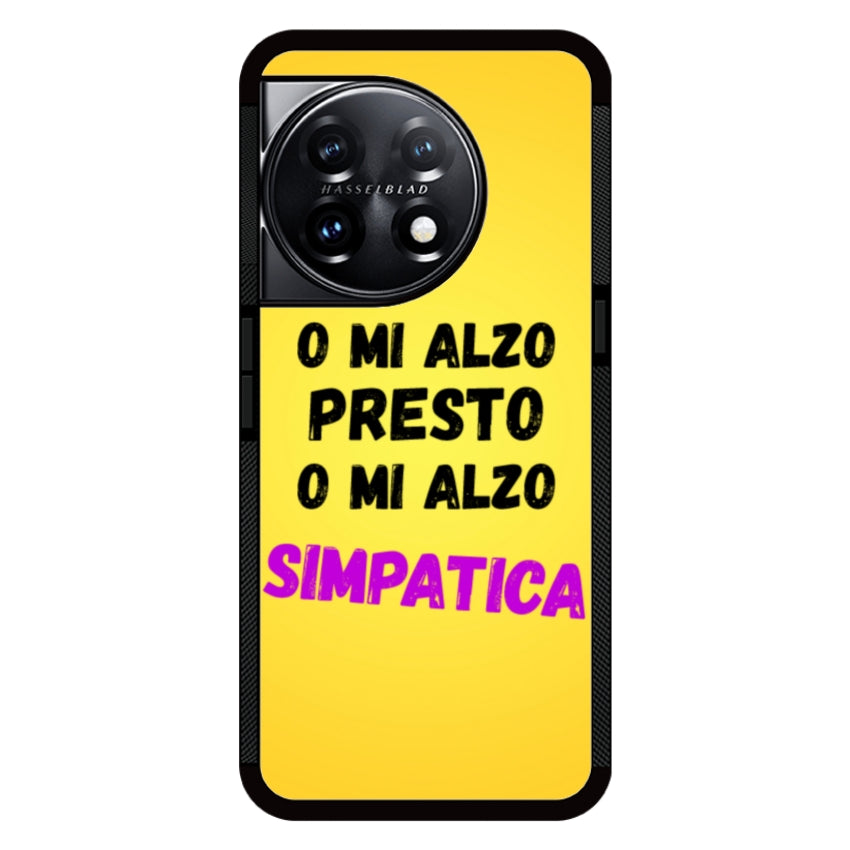 Cover o mi alzo presto o mi alzo simpatica - OnePlus e Nothing Phone customall