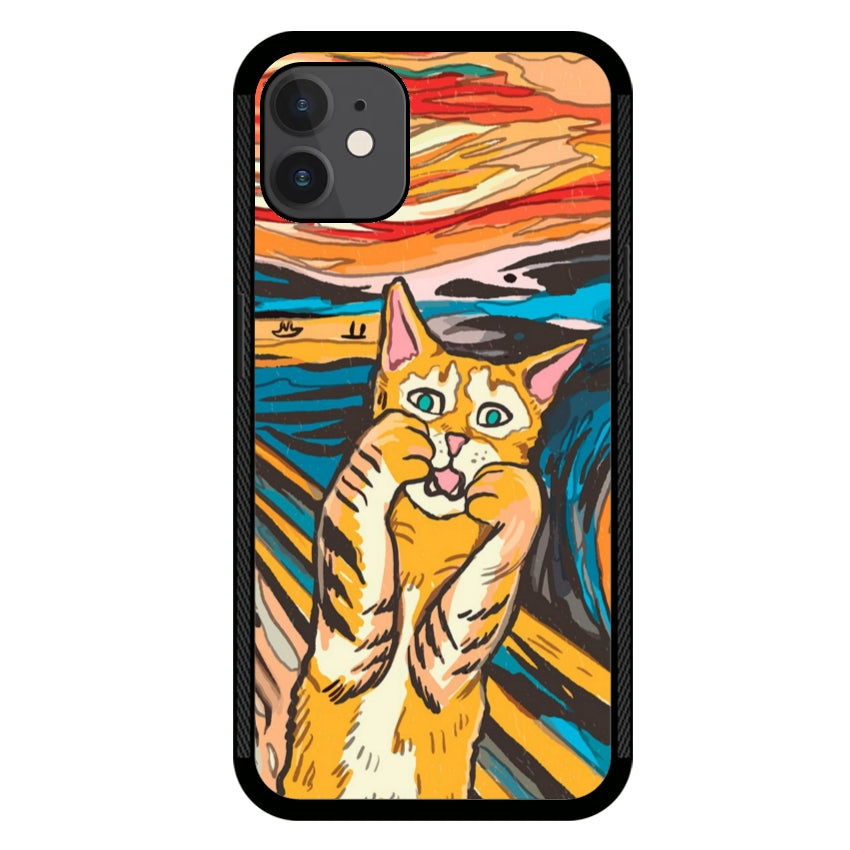 Cover IF49 Munch Cat - Apple customall