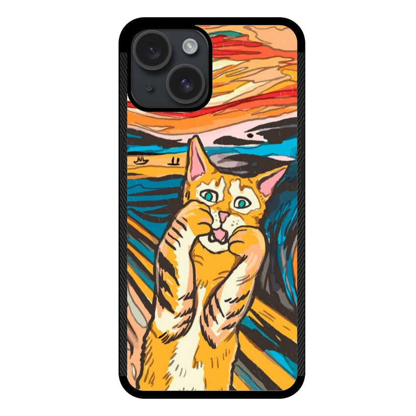 Cover IF49 Munch Cat - Apple customall