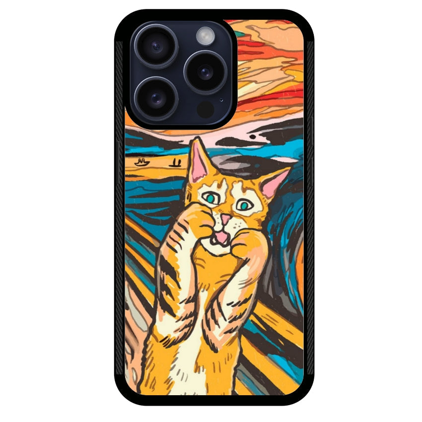 Cover IF49 Munch Cat - Apple customall