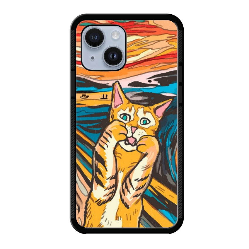 Cover IF49 Munch Cat - Apple customall