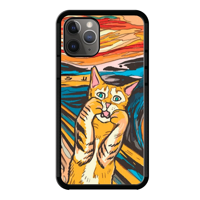 Cover IF49 Munch Cat - Apple customall