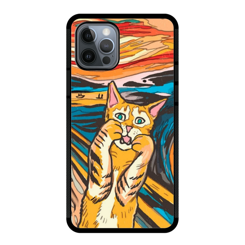 Cover IF49 Munch Cat - Apple customall