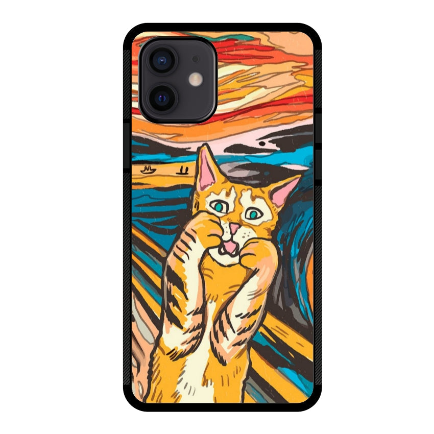 Cover IF49 Munch Cat - Apple customall