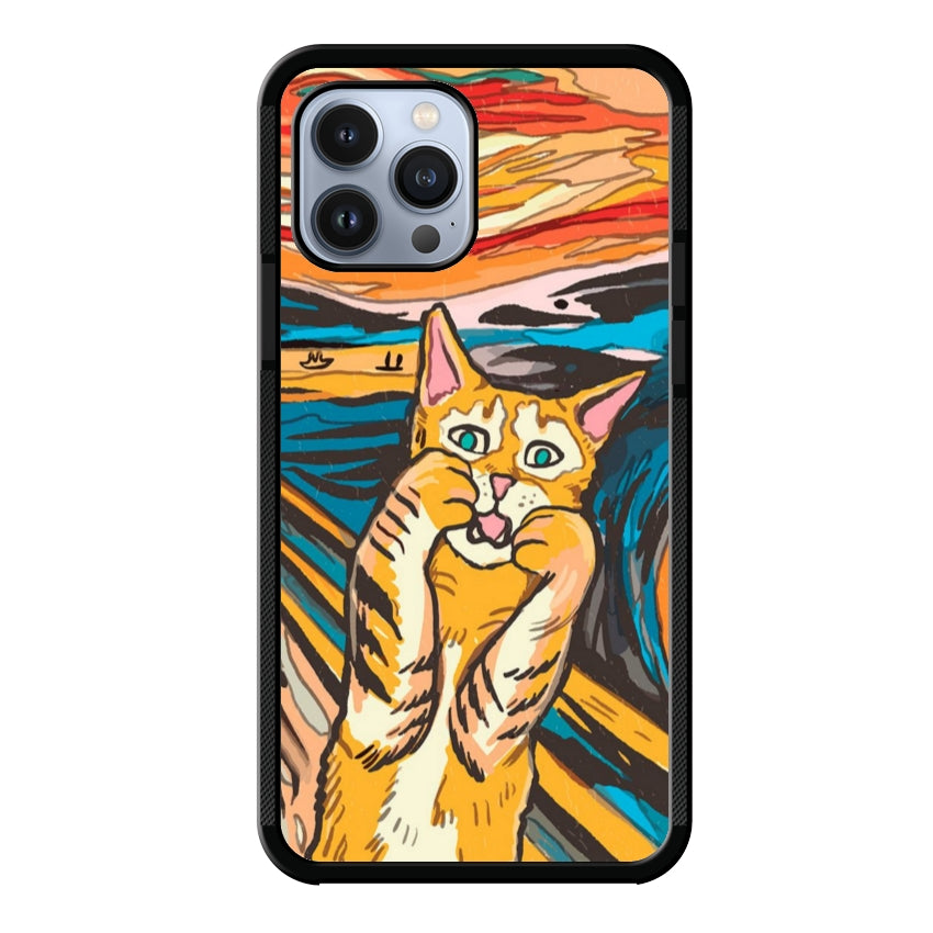 Cover IF49 Munch Cat - Apple customall