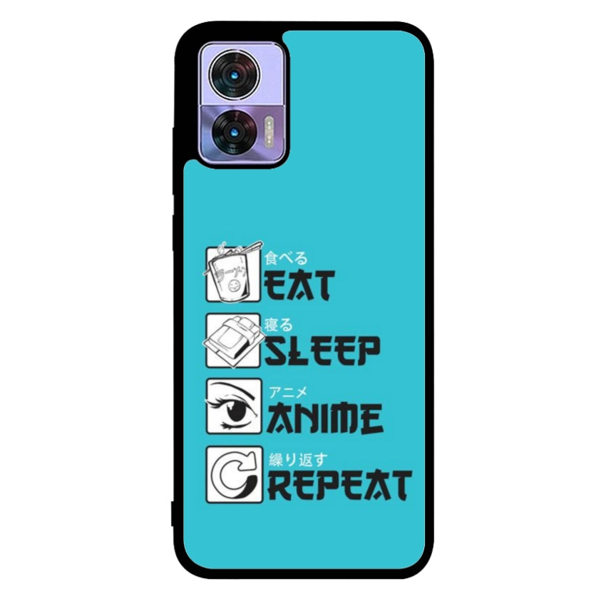Cover IF15 Eat Sleep Anime Repeat - Motorola