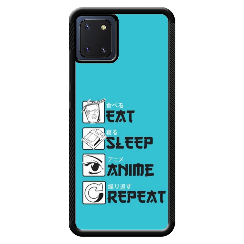 Cover IF15 Eat Sleep Anime Repeat - Samsung